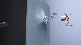 Projectile Impact Physics Simulation (Blender, Bullet, BCB)