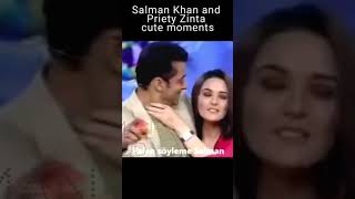 Salman Khan and Priety Zinta cute moments #salmankhan #prietyzinta #shorts