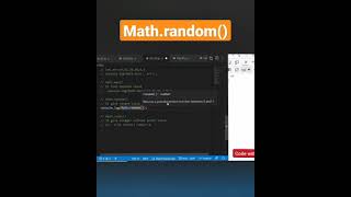 JavaScript Math random() method | JavaScript Tutorial For Beginners #shorts #javascript