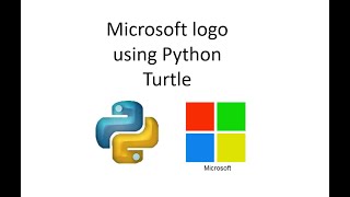 Make Microsoft logo using python turtle | Microsoft logo using python | Python turtle