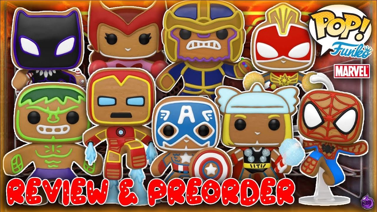 *NEW* Funko POP Releases - Marvel Holiday Gingerbread Heroes (Captain ...