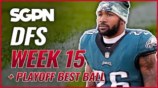 NFL DFS Picks: Week 15 GPP Plays + Playoff Best Ball - DFS Lineups - NFL DFS Lineups Week 15