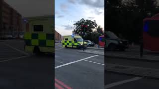 Two ambulances on their way to an emergency in London (3.8.2024)