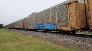 Canadian national eastbound 274 2950+3040 in Bancroft michigan May 31 2021.