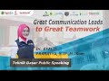 seminar great communication leads to great teamwork