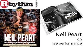 Neil Peart on live performance