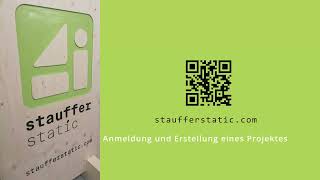 Stauffer Static 1.0 / Anmeldung und Erstellung eines Projektes