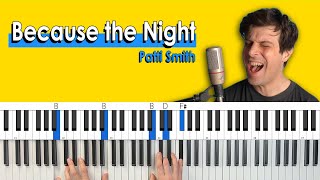 How To Play “Because the Night” by Patti Smith [Piano Tutorial + Chord Chart]