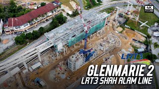 LRT3 Glenmarie 2 - LRT3 Shah Alam Line Station 7 | Kelana Business Centre | Stadium MBPJ (4k Video)