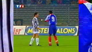 1992/93, JUVENTUS / PSG - Coupe UEFA, 1/2 finale aller - commentaires Thierry Roland & J.M. Larqué
