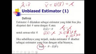 Estimasi Titik: Sifat Estimator yang Baik