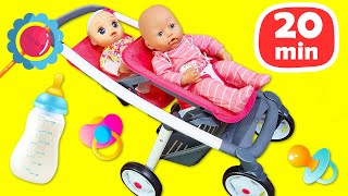 Baby Alive doll & Baby Annabell doll. A double stroller for Baby Born dolls. Baby videos & routines.