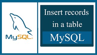 How to insert records in a table with MySQL