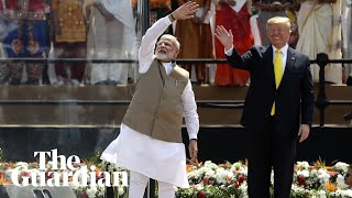 Trump sings Modi's praises at massive rally in India