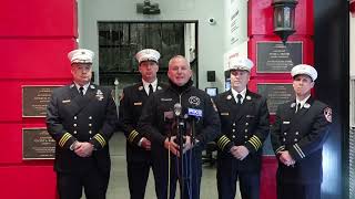 FDNY Commissioner Robert S. Tucker shares winter safety precautions