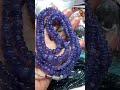 100% natural amazing aaa quality tanzanite rondelle faceted beads