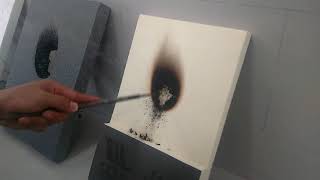 Fireproof Test between EPS+XPS+Graphite Plate+JOABOA PANEL