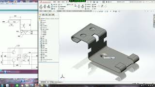 SolidWorks鈑金課程(不限版本均適用) 1-16 範例練習_鈑金支架1-2