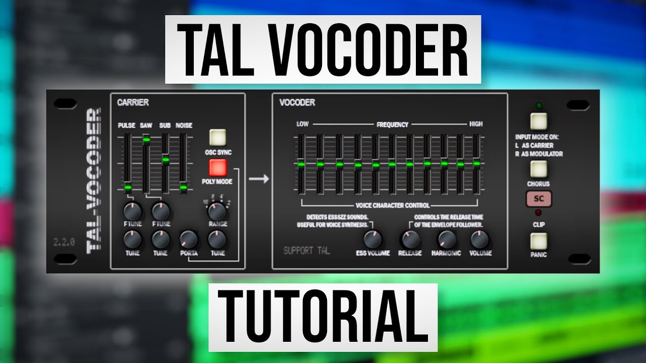 How To Use Tal Vocoder Youtube