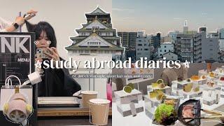 study abroad diaries ⋆.˚౨ৎ dotonbori at night, assort hair salon, osaka castle \u0026 more