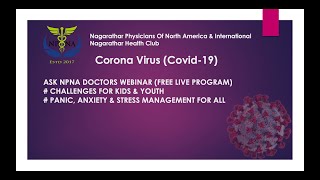 COVID-19: "Ask NPNA Doctors" Awareness webinar II