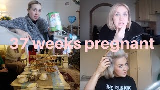 37 WEEKS PREGNANT VLOG | BRAXTON HICKS \u0026 BIRTH TRAUMA CHATS | Hannah Ferguson