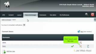 How to add a user to a group in CMS Made Simple