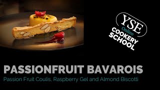 Passion Fruit Dessert | Bavarois with Passion Fruit and Almond Biscotti