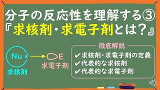 【大学有機化学】求電子剤/求核剤とは何かわかりやすく解説～求核剤/求電子剤の見分け方の基礎～