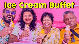 අයිස්ක්‍රීම් Buffet එකක් දැකලා තිබ්බද? | Unlimited Ice Cream