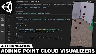 AR Foundation with Unity3d and Adding AR Point Cloud Particle Visualizers