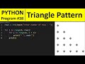Python Program #38 - Right Triangle Star Pattern in Python