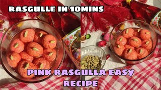 Pink Rasgulla Easy Recipe | Ghar pe bane easy Rasgulle | #shorts #food #vlog #recipe