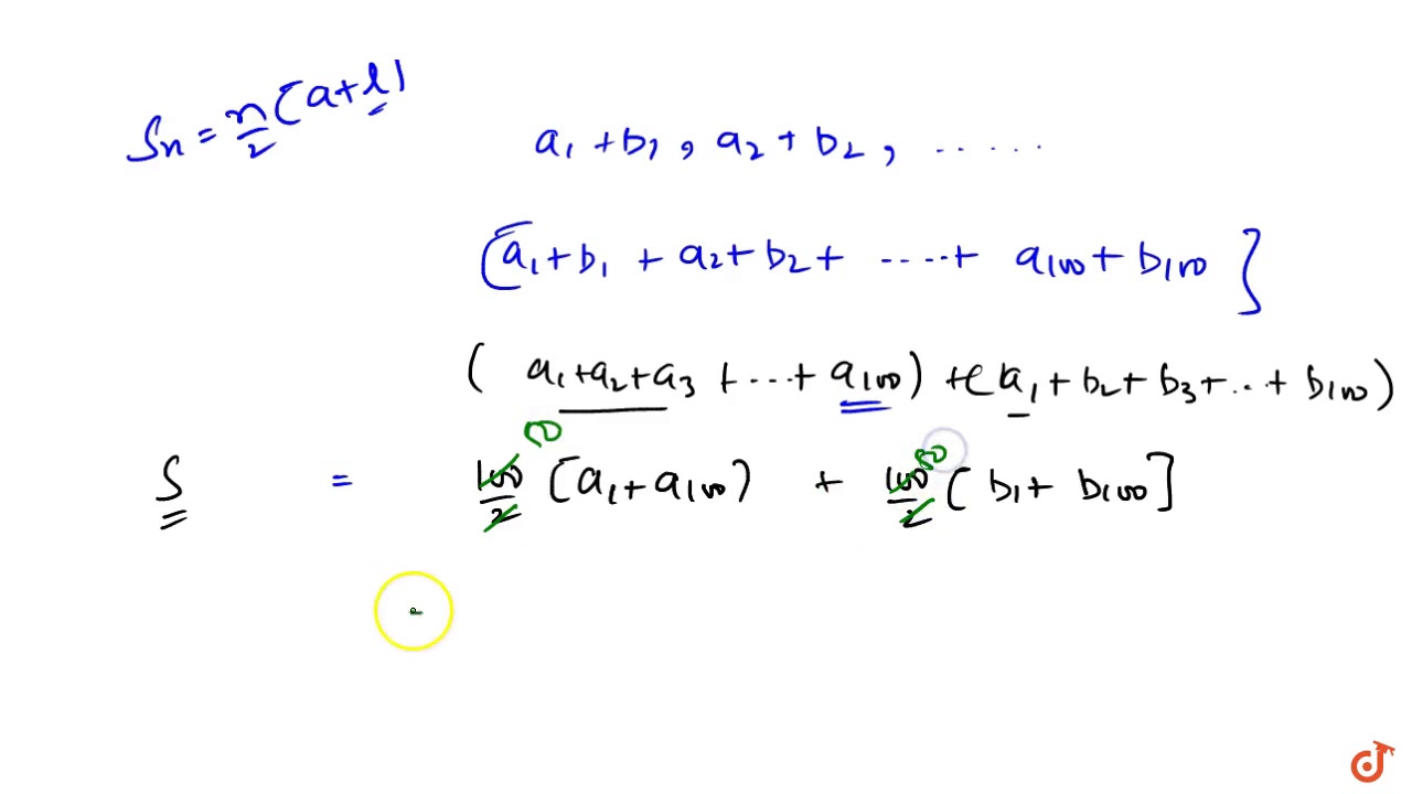 Let `a_1, A_2, A_3...` And `b_1, B_2, B_3...` Be Arithmetic ...