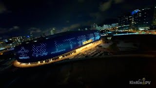 啟德體育園 Kai Tak Sports Park ~ 奧運主題動感燈飾展 ( FPV drone footage filmed by Insta360 ACE Pro )