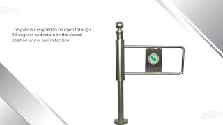 Security Manual Open Stainless Steel Swing Tube Turnstile Gate Manufacturer