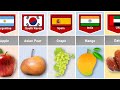 National Fruit From Different Countries