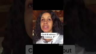 Celebrities with and without Makeup Tiktok (Doja Cat, Cardi B)