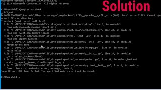SOLVED How to solve ImportError:DLL load failed: The specified module could not be found
