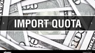 Economics Import Quota with Perfect Competition short & simpler