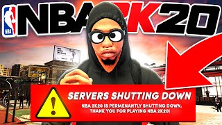 I Played NBA 2K20 After THE SERVERS SHUT DOWN! PLAYING NBA 2K20 FOR THE LAST TIME....*EMOTIONAL*😭👋
