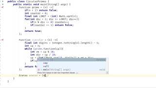 Project Euler Problem 35 Circular Primes Java Solution