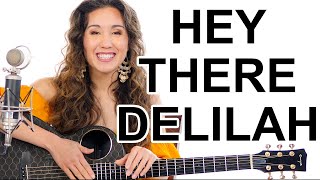 The ULTIMATE Summer Campfire Anthem - Hey There Delilah Fingerpicking Guitar Tutorial