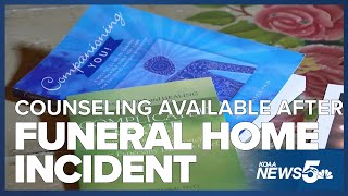 Grief counseling available after Return to Nature Funeral Home incident