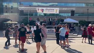 Merengue dancing at Rhythms of the World event