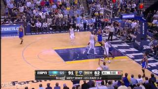 NBA季後賽勇士VS灰熊G6 Curry 32P 5 16 2015