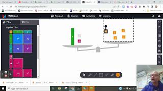 Solving x - 2 = 4 using Polypad