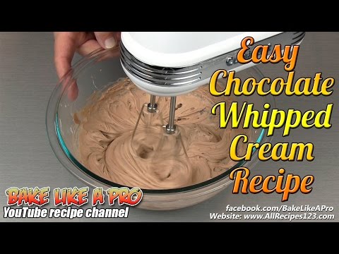 Easy Chocolate Whipped Cream Recipe Easy Chocolate Whipped Cream Recipe
