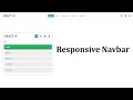 Responsive Navigation Menu Bar Using HTML CSS & JavaScript