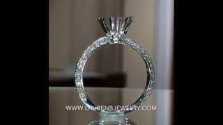 HUR-11910 Engagement Ring Setting for Round Diamond